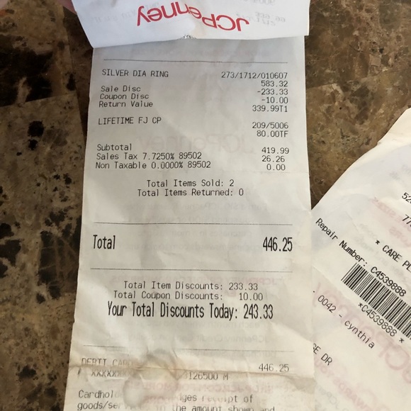 Silver diamond heart shaped ring size 5.5 - Picture 7 of 8